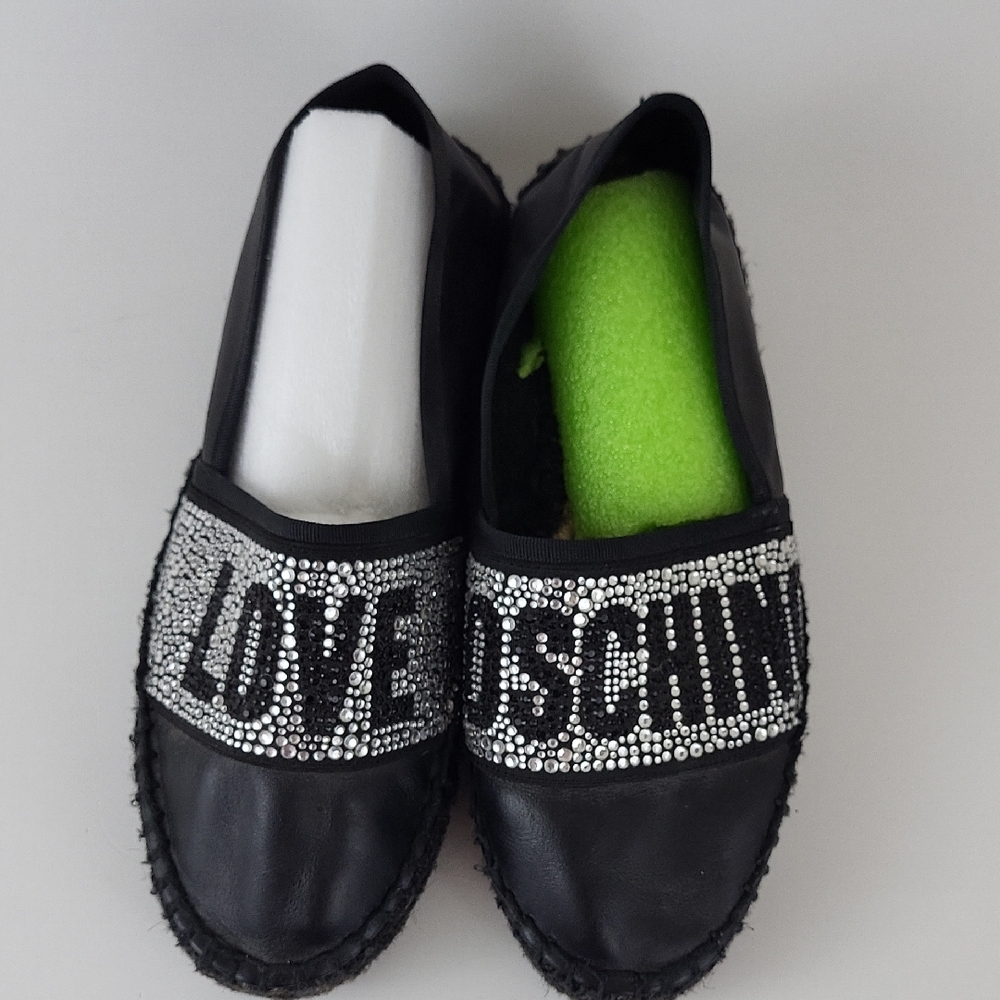 Love Moschino Black Espadrilles Size EU 38 / US 8